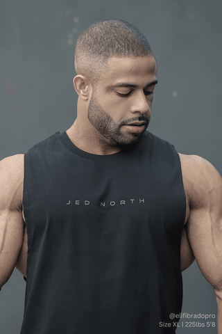 Apollo Men's Sleeveless Training Tee - Obsidian Black